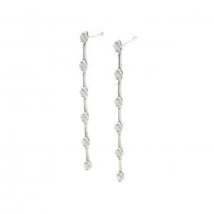 K18WG ダイヤモンド ピアス 1.0CT