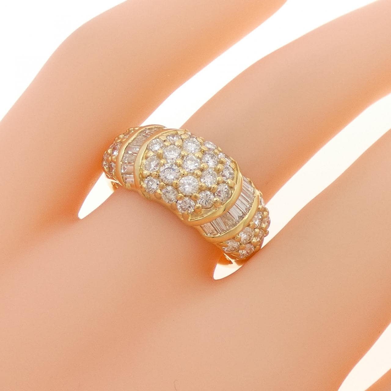 K18YG ダイヤモンド リング 1.50CT