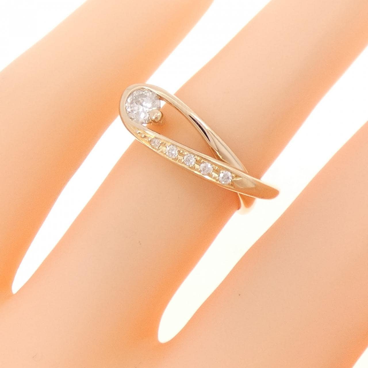 K18PG ダイヤモンド リング 0.20CT