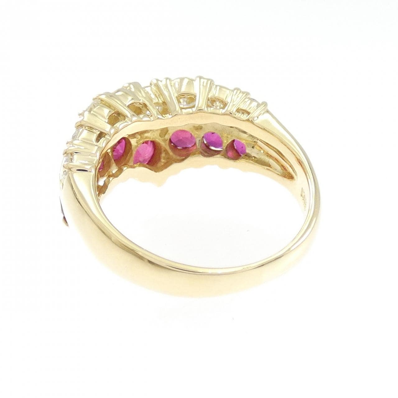 K18YG ルビー リング 1.43CT
