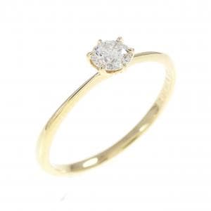 K18YG ダイヤモンド リング 0.197CT