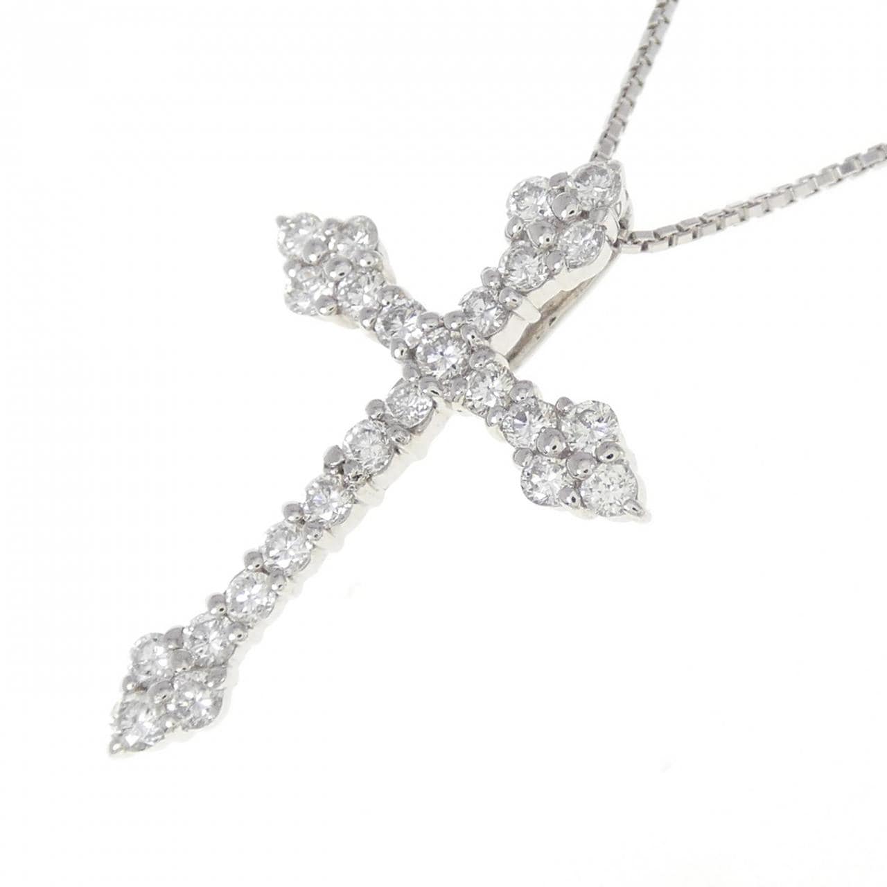 PT Cross Diamond Necklace 0.50CT