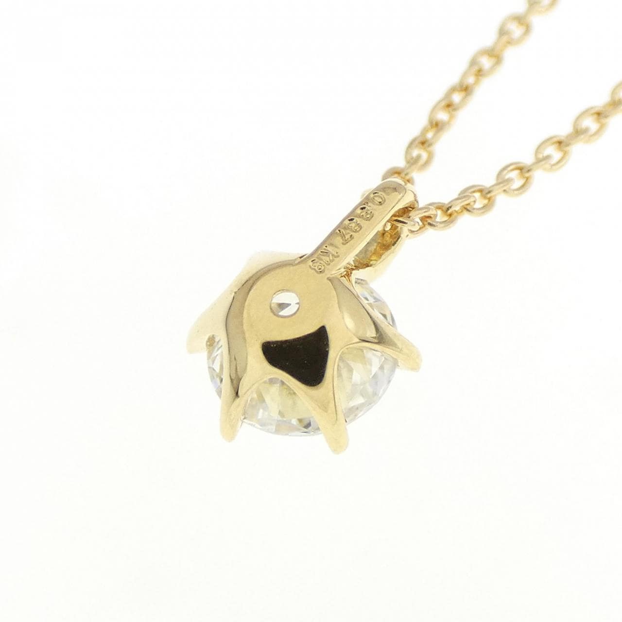 [Remake] K18YG Diamond Necklace 0.387CT G VVS2 EXT