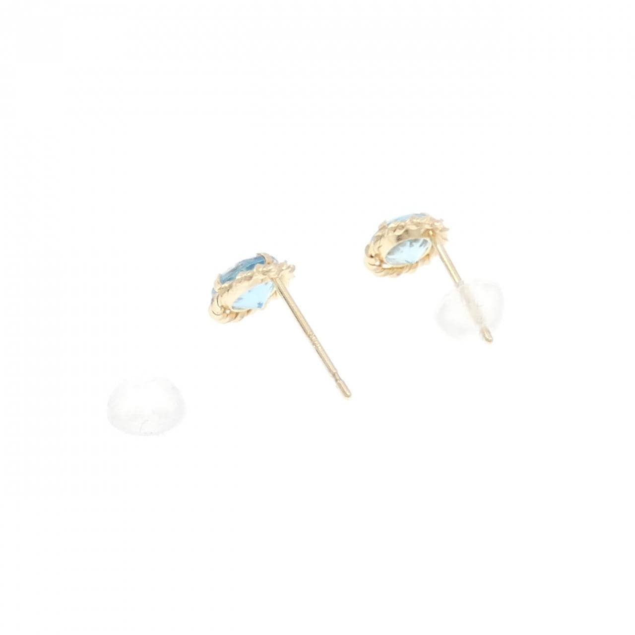 【新品】K10YG ブルートパーズ ピアス