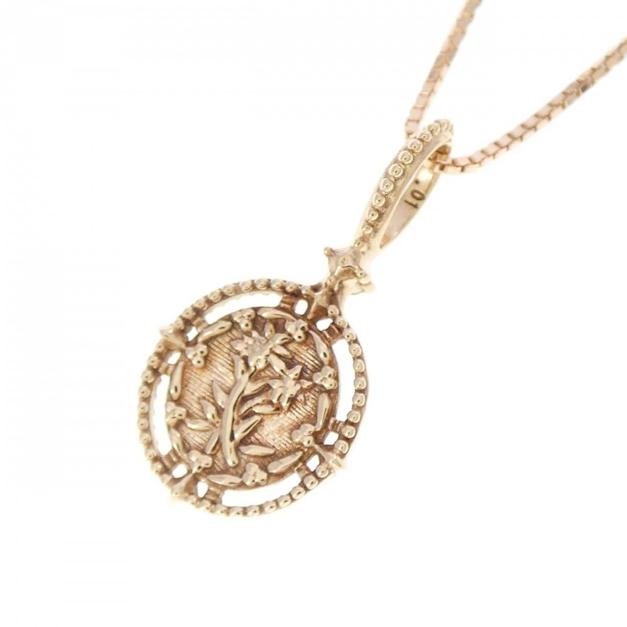 アガット ダイヤモンド ネックレス 0.01CT