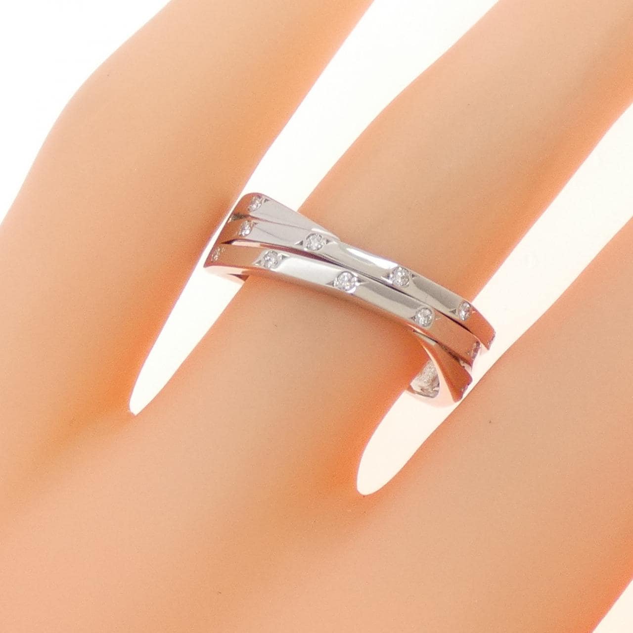 PT950 ダイヤモンド リング 0.08CT