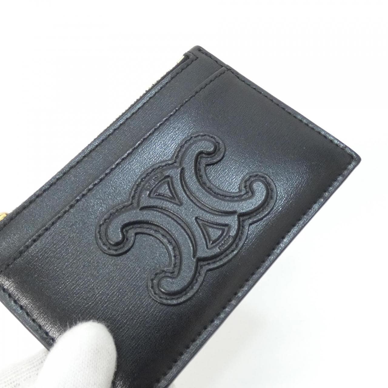 セリーヌ ジップ カード ホルダー キュイル 10K583EMH コインケース