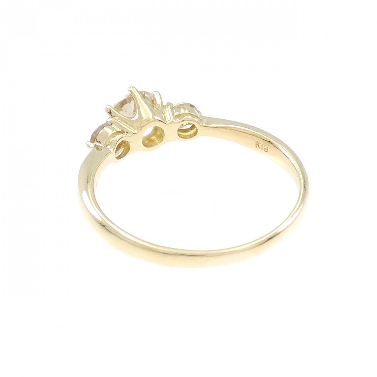 K18YG ダイヤモンド リング 0.7CT