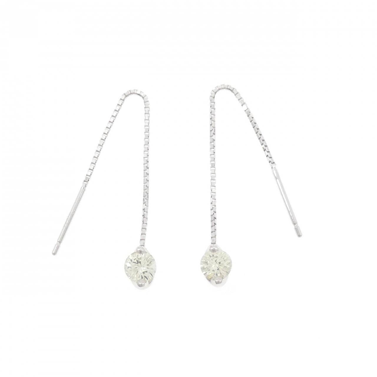 PT900 ダイヤモンド ピアス 0.515CT