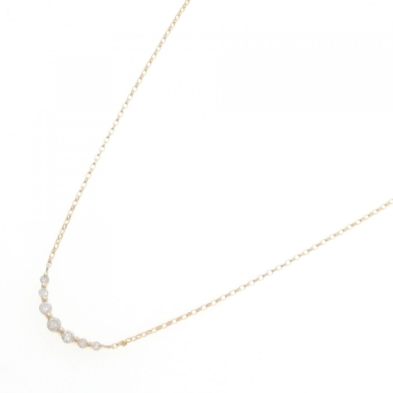 K18YG ダイヤモンド ネックレス 0.13CT