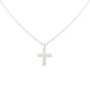 K18WG クロス ネックレス