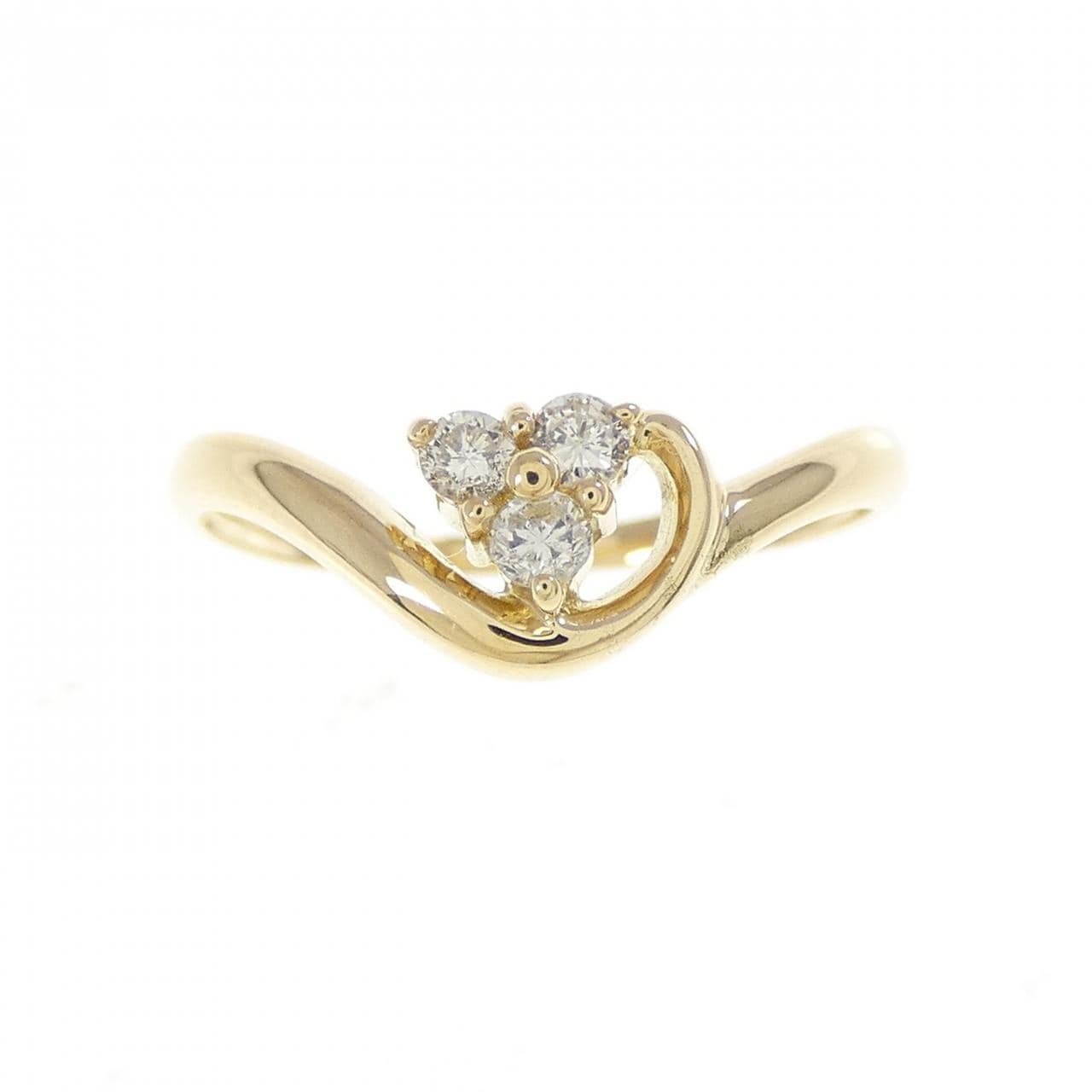 K18YG ダイヤモンド リング 0.10CT