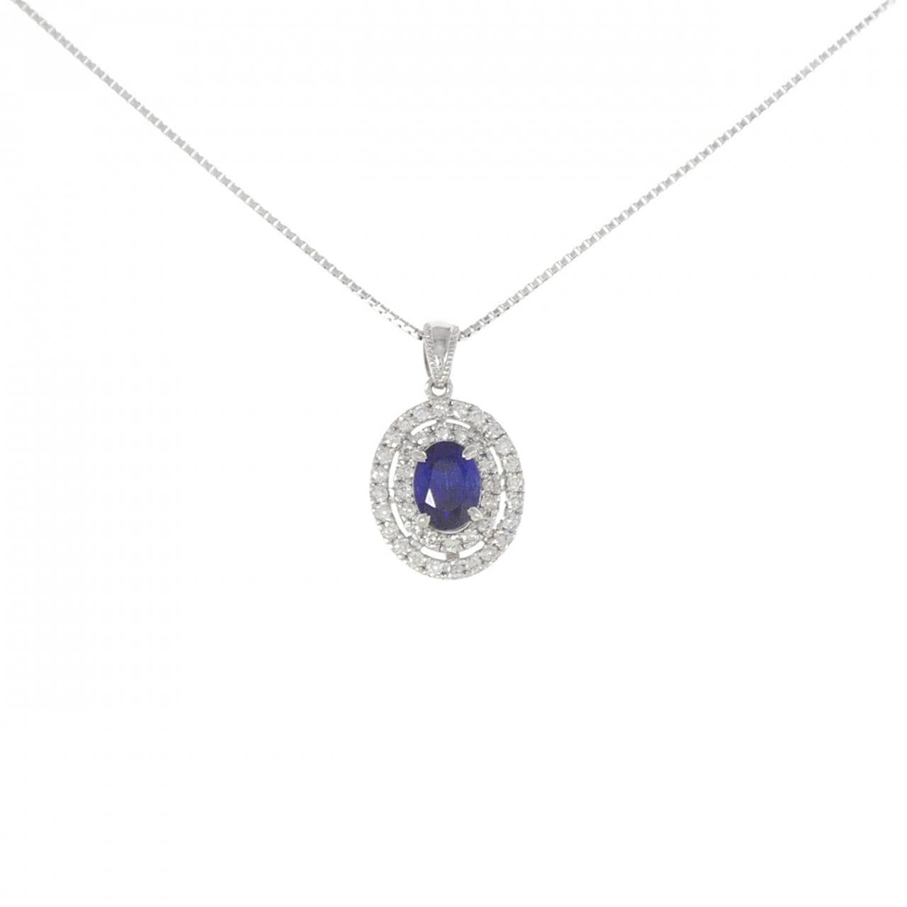 [Remake] PT Sapphire Necklace 1.28CT Made in Madagascar