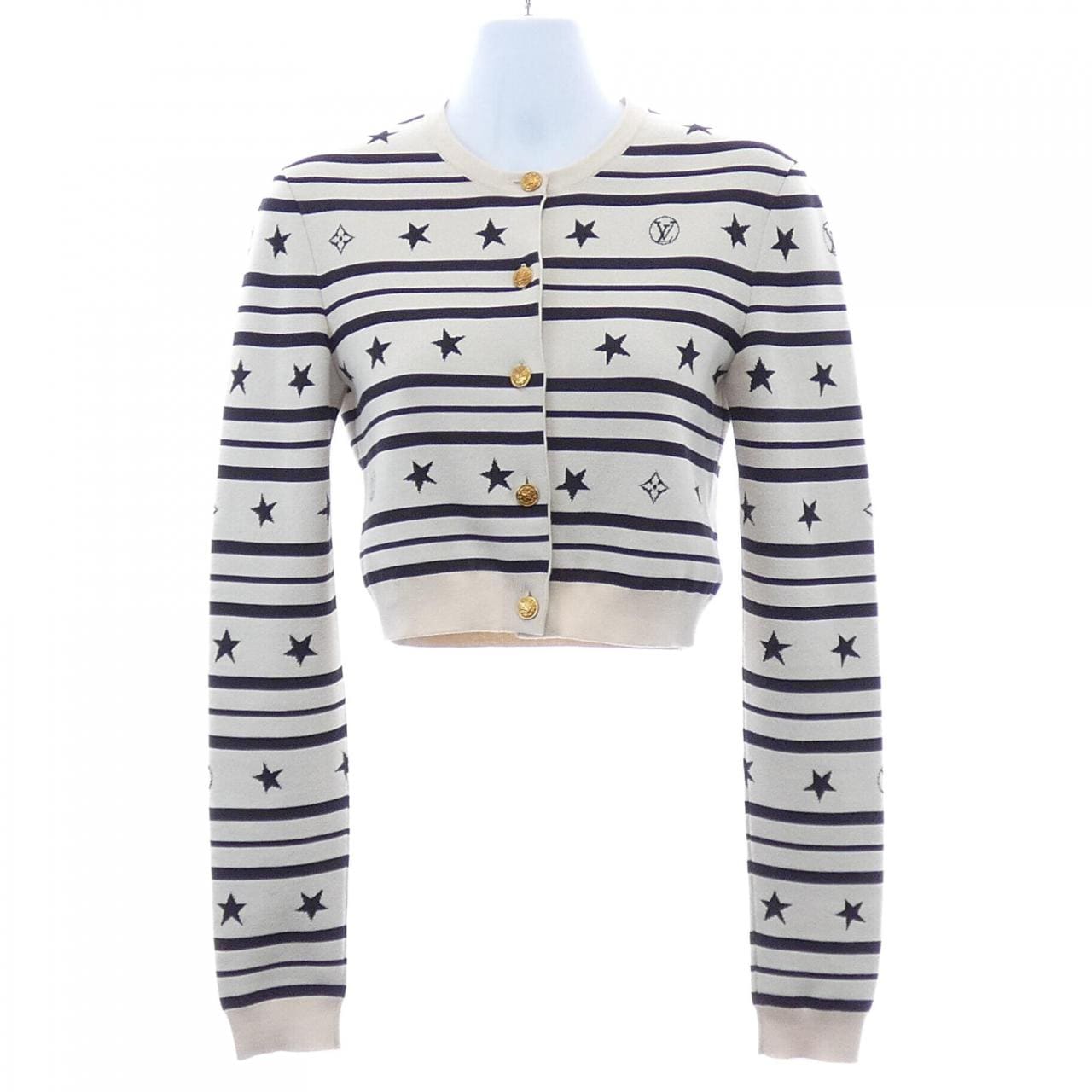 ルイヴィトン LOUIS VUITTON LVサマースターダストクロップドカーディガン FNKC06PN0 カーディガン