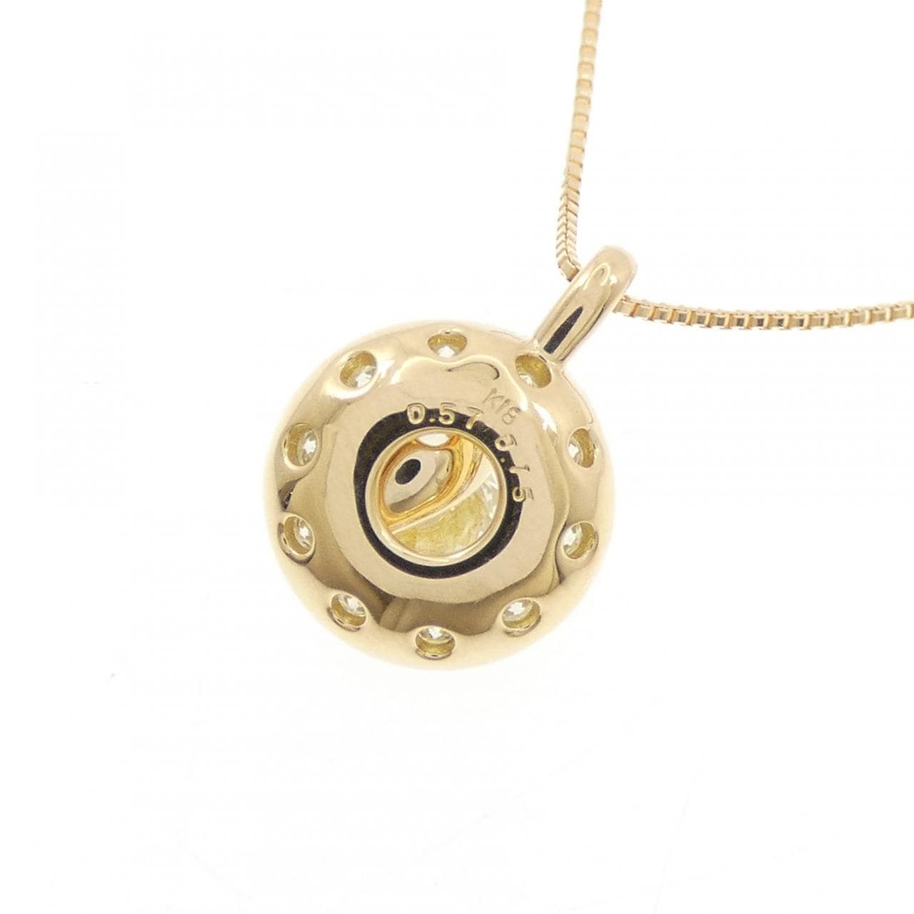 K18YG ダイヤモンド ネックレス 0.57CT