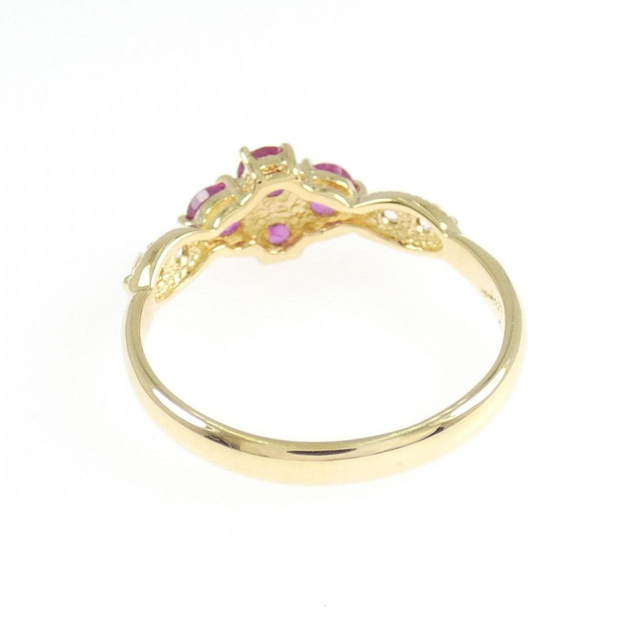 750YG ルビー リング 0.77CT