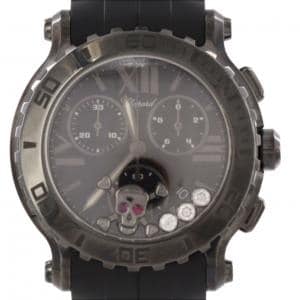 ショパール ハッピースポーツクロノグラフ PVD･3P&スカルモチーフ 288499-3017 SS クォーツ