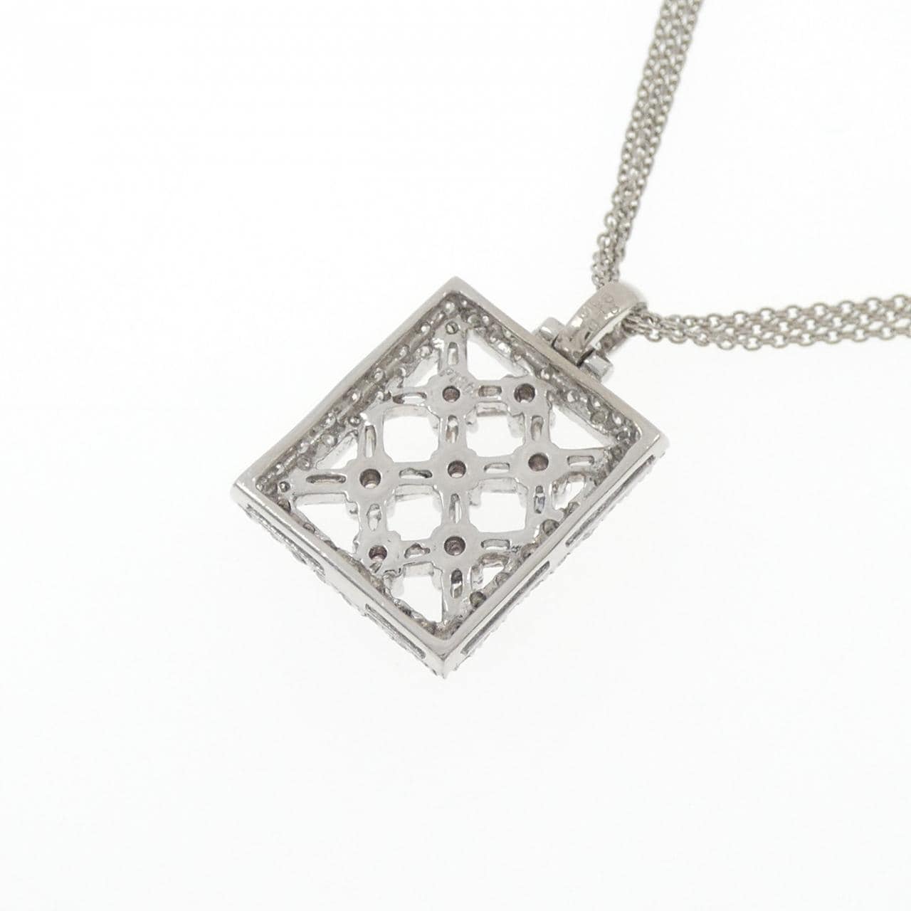 PT900/PT850 ピンクダイヤモンド ネックレス 0.18CT