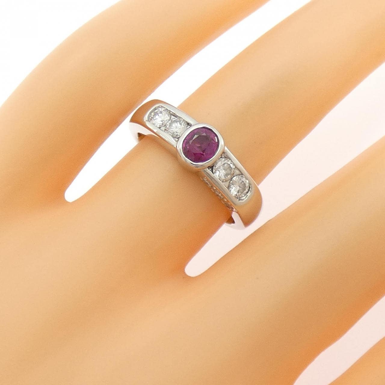 PT900 ルビー リング 0.36CT