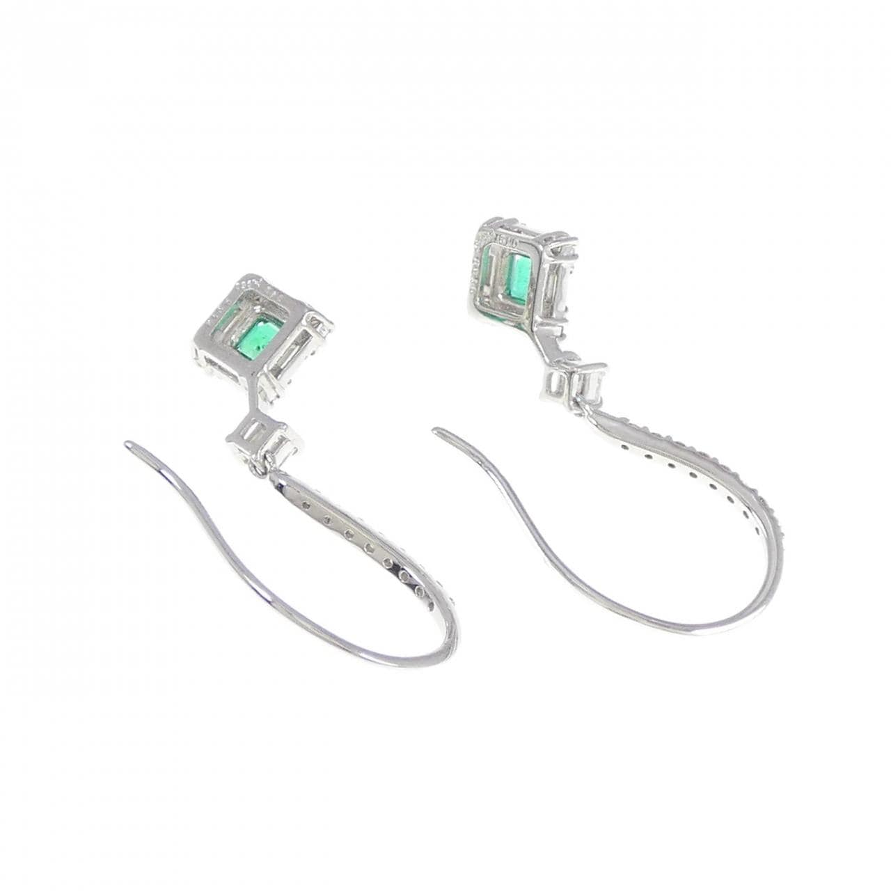 [BRAND NEW] PT Emerald Earrings 0.26CT