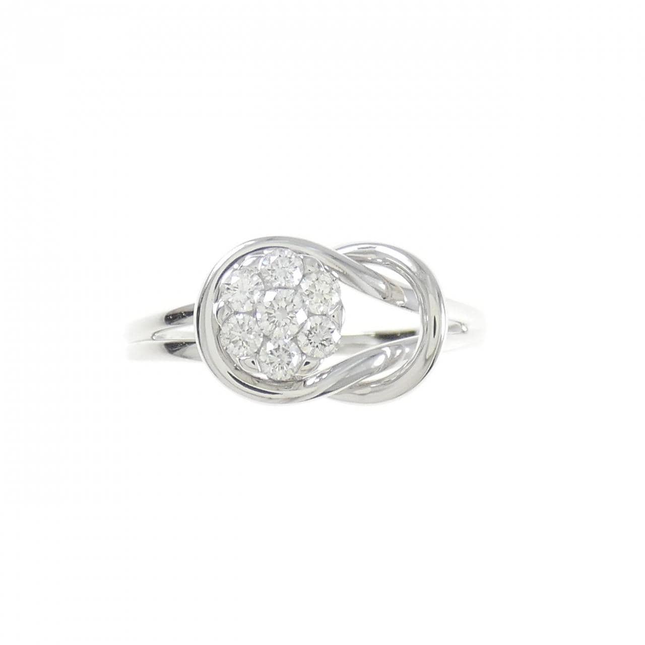 K18WG ダイヤモンド リング 0.27CT