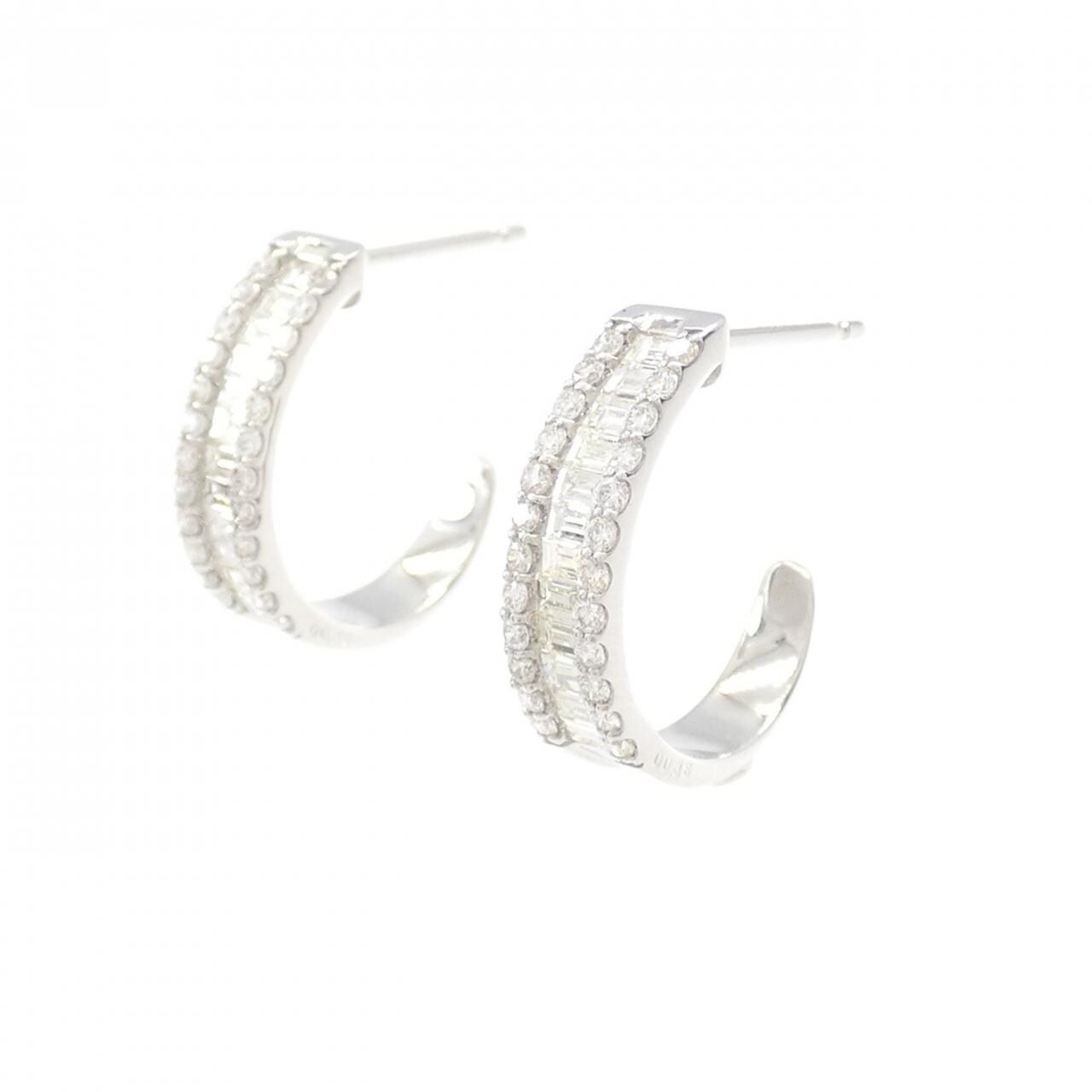 【新品】PT900 ダイヤモンド ピアス 0.70CT