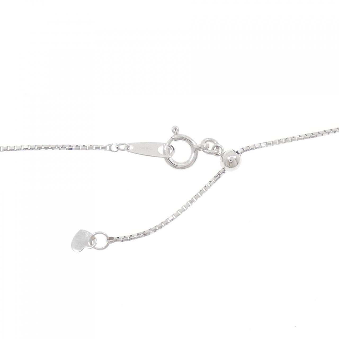 K18WG ダイヤモンド ネックレス 0.84CT