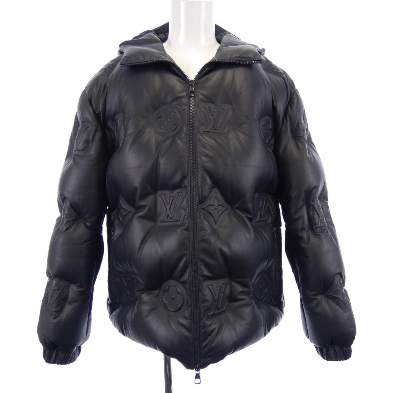 ルイヴィトン LOUIS VUITTON モノグラムレザーフーデッドダウンジャケット HOL15ETV8 ダウンジャケット