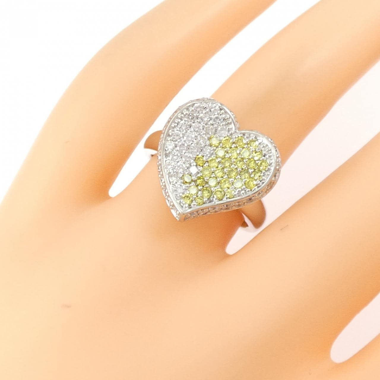 PT900 ハート ダイヤモンド リング 1.20CT