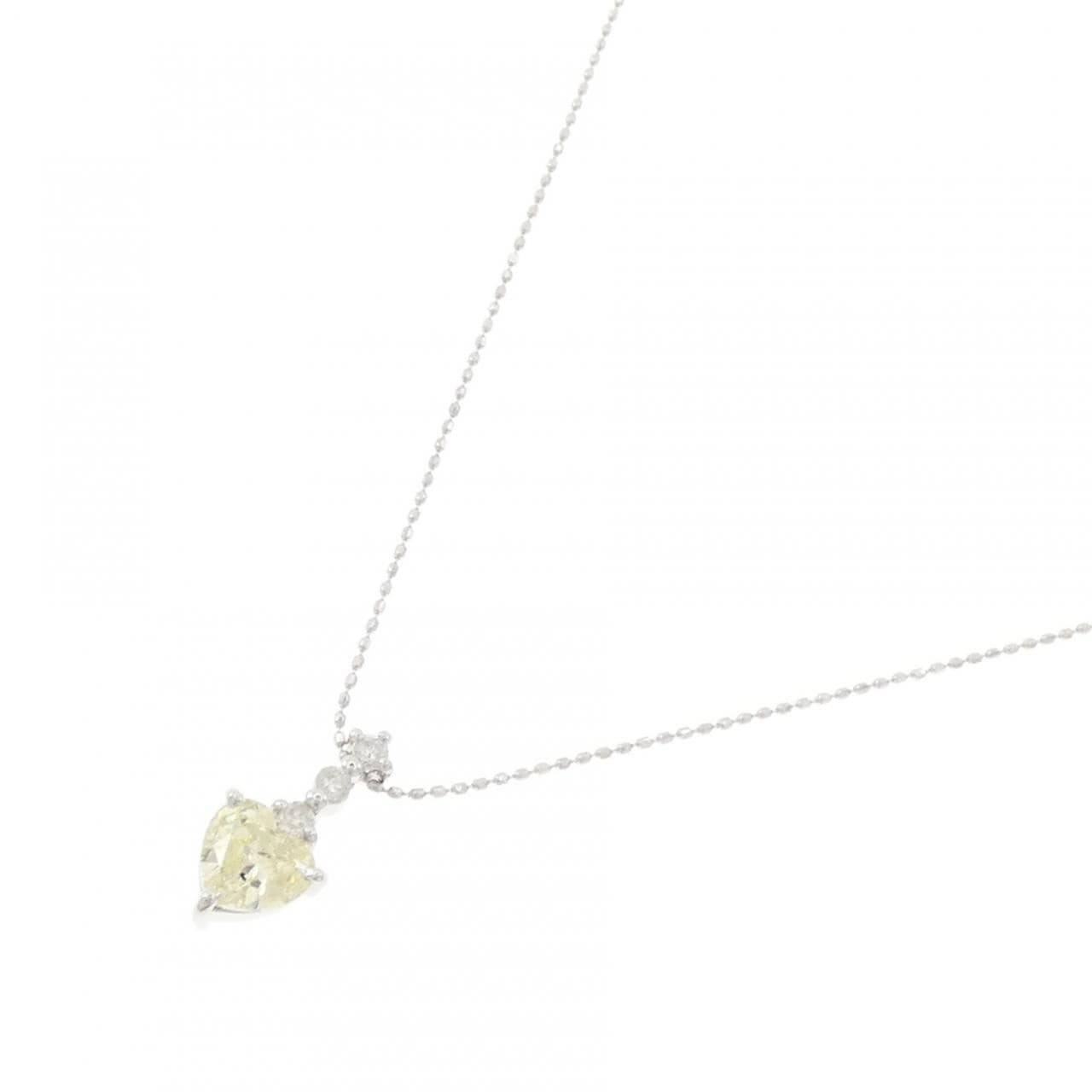 PT900/750WG ダイヤモンド ネックレス 1.03CT