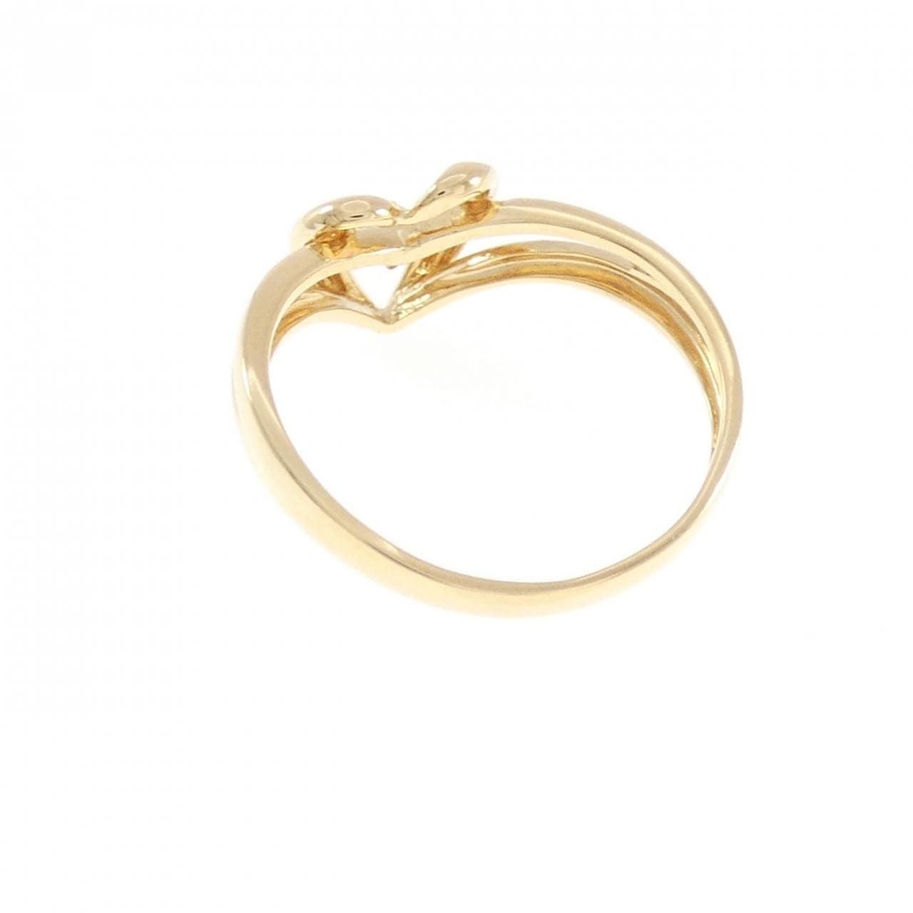 K18YG ハート ダイヤモンド リング 0.02CT