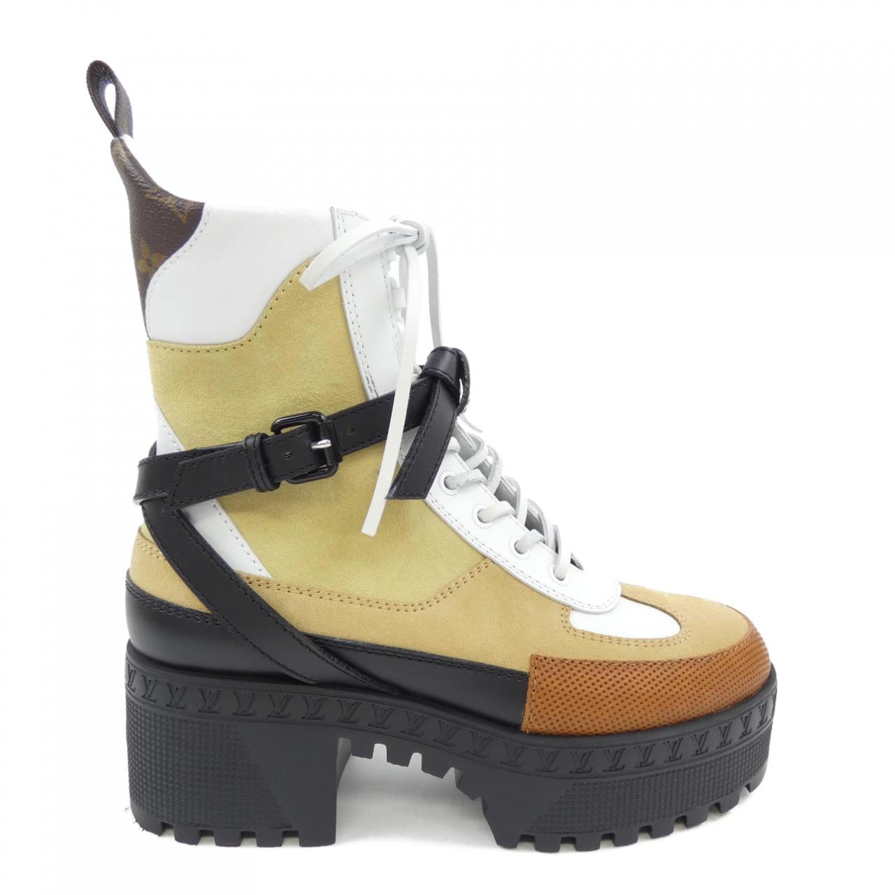 ルイヴィトン LOUIS VUITTON プラットフォームデザートブーツ ローリエート ブーツ