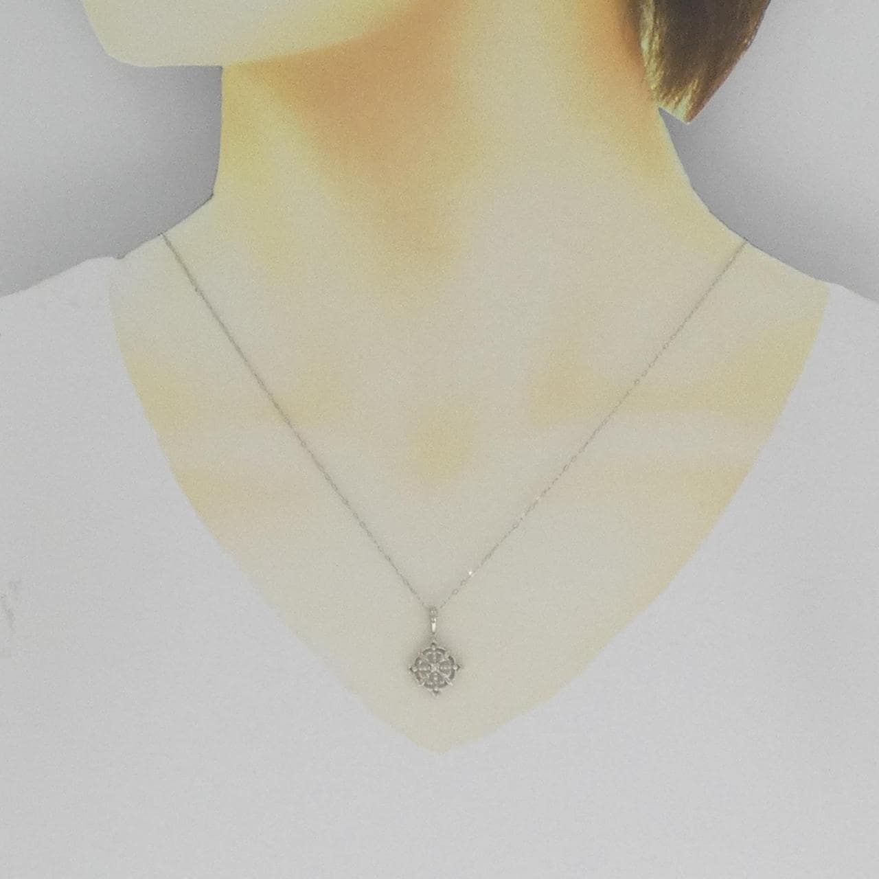 PT999/PT850 ダイヤモンド ネックレス 0.01CT