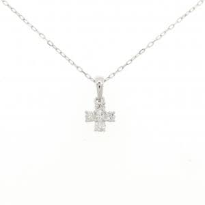 K18WG ダイヤモンド ネックレス 0.15CT