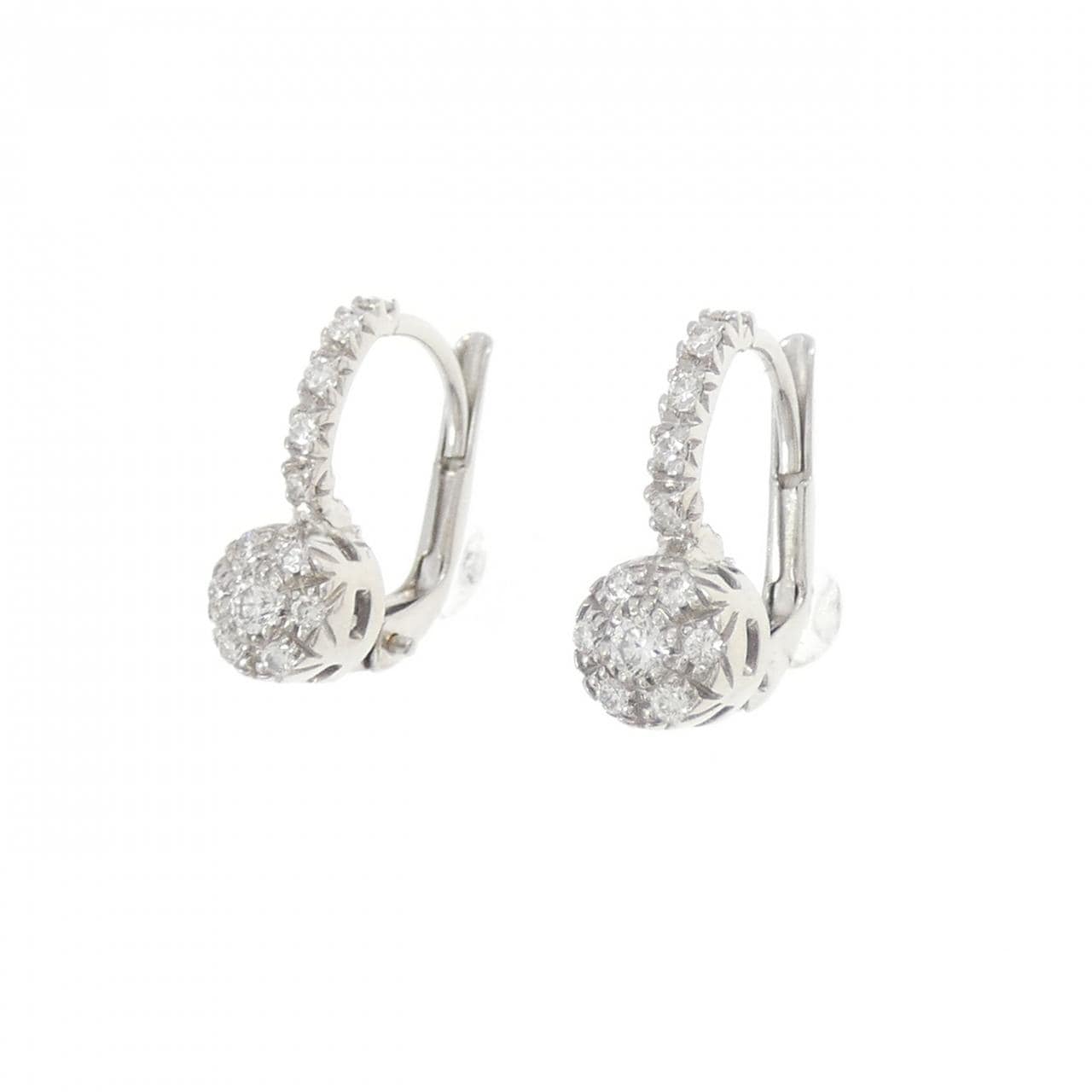 750WG ダイヤモンド ピアス