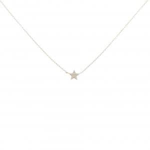 K10YG スター ダイヤモンド ネックレス 0.03CT