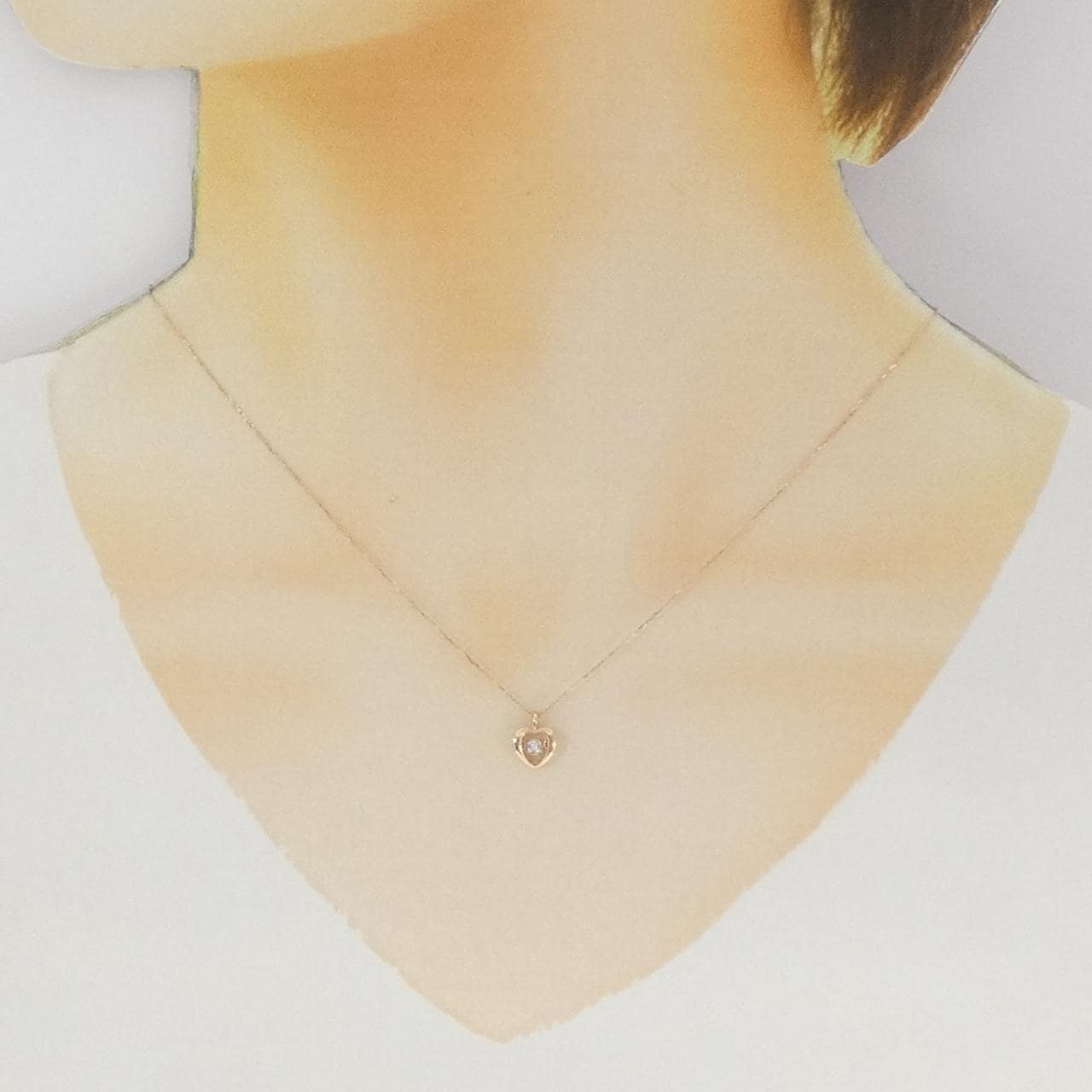 K10PG ダイヤモンド ネックレス 0.05CT