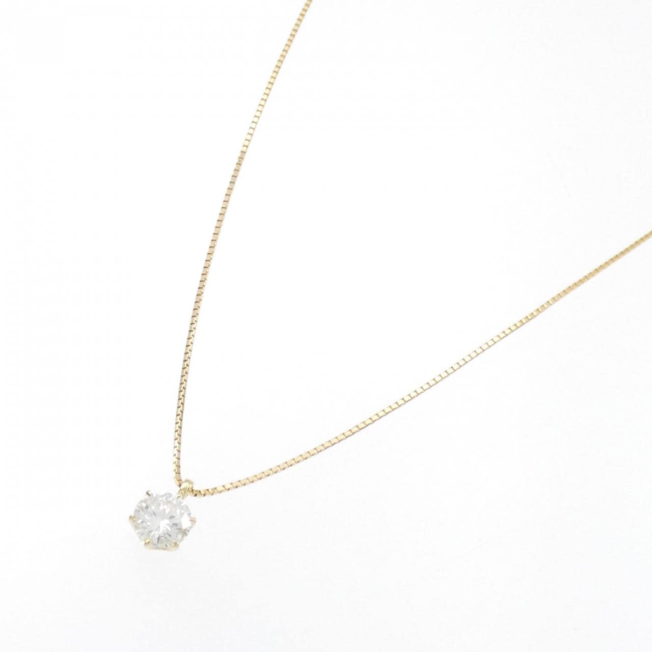 [BRAND NEW] K18YG Diamond Necklace 0.722CT H SI1 VG