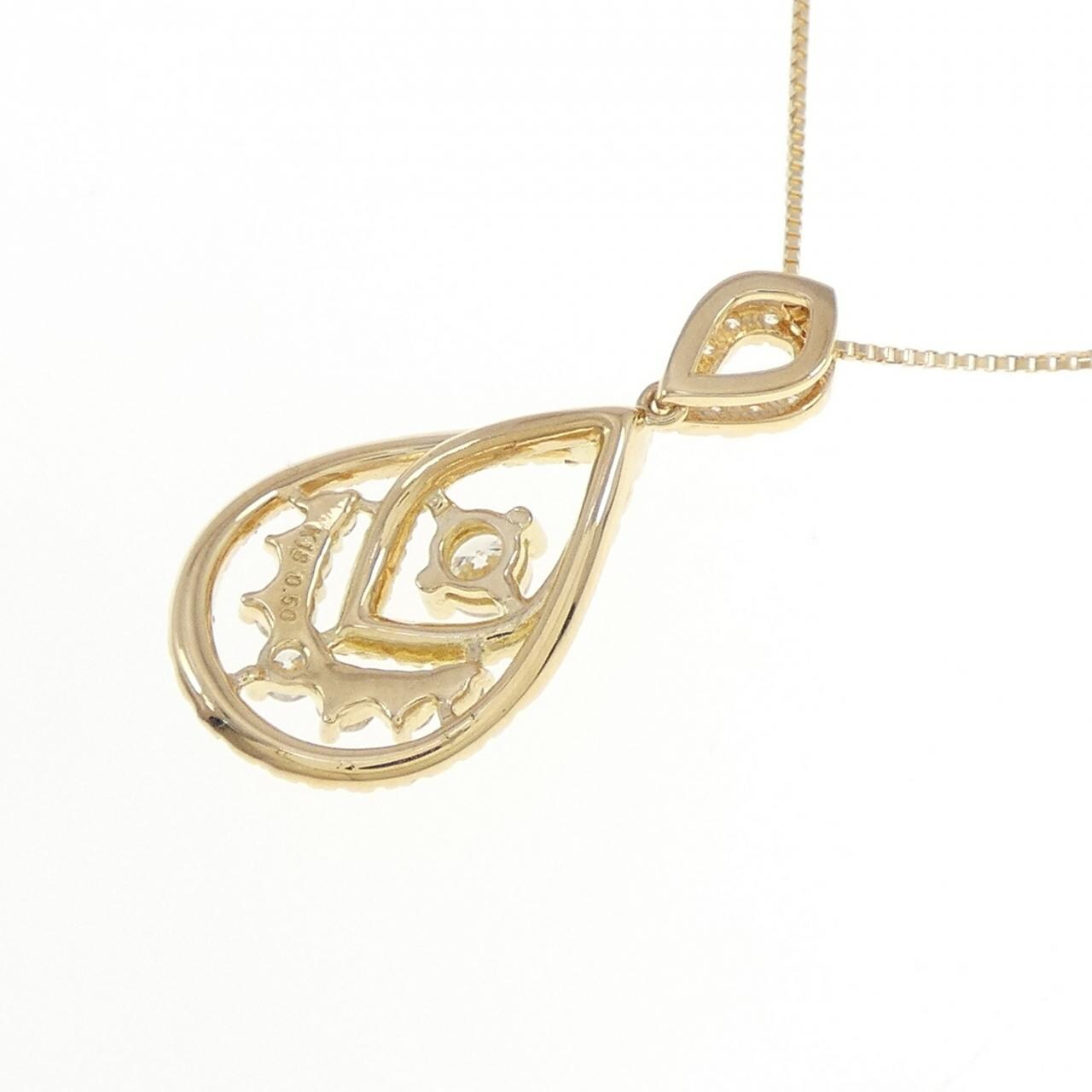 K18YG ダイヤモンド ネックレス 0.50CT