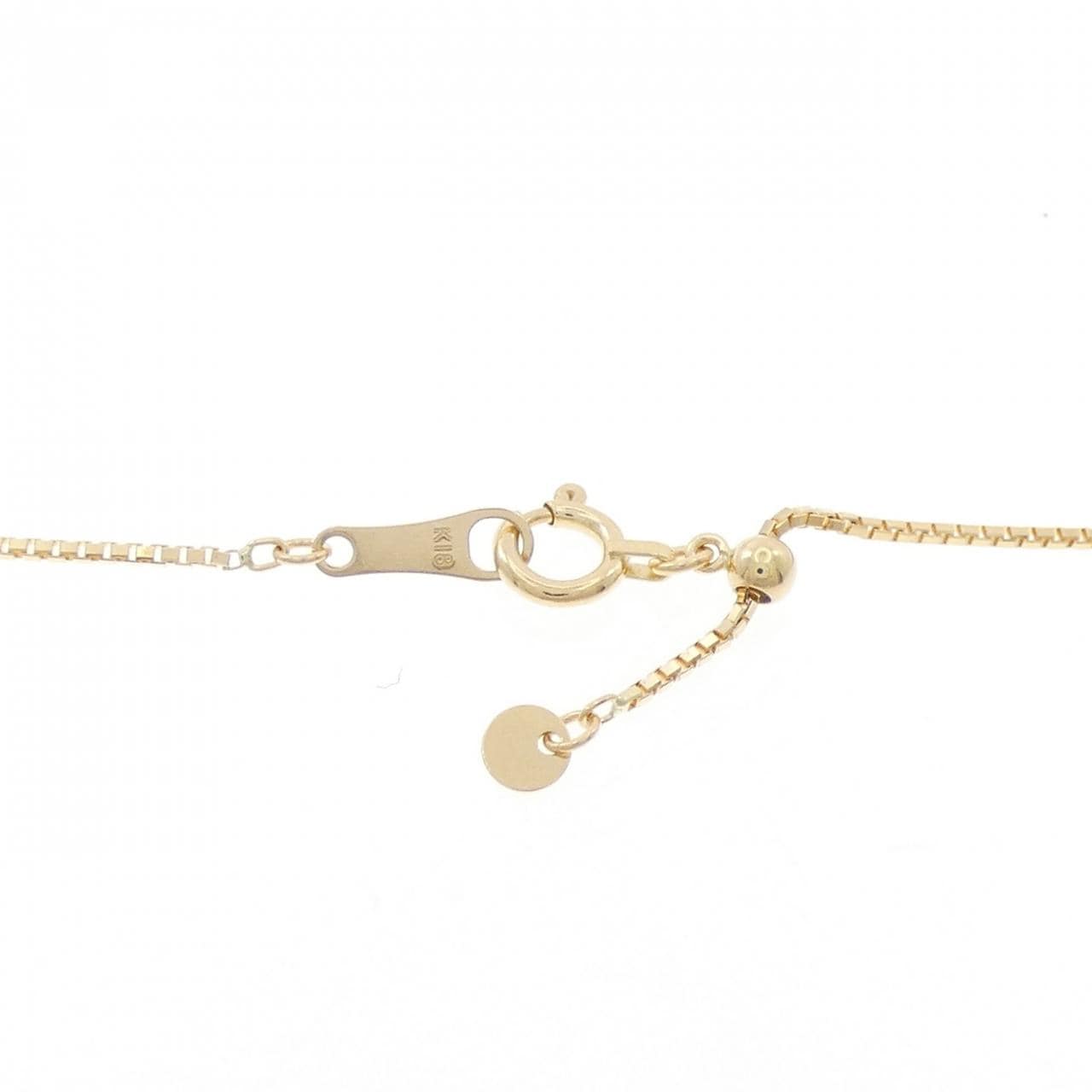 K18YG イニシャルL ダイヤモンド ネックレス 0.50CT