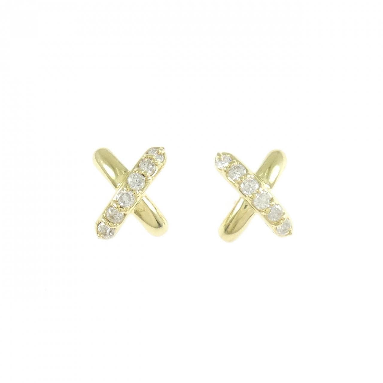 K18YG ダイヤモンド ピアス 0.18CT