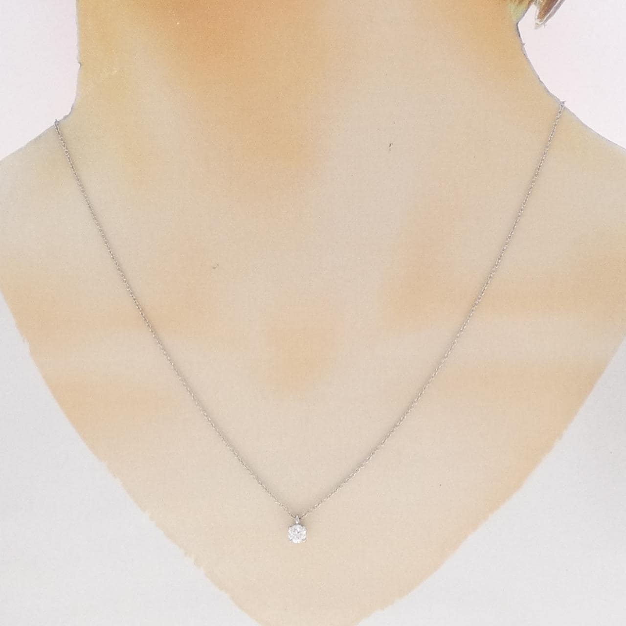 ティファニー ソリティア ネックレス 0.27CT F VS1 3EXT