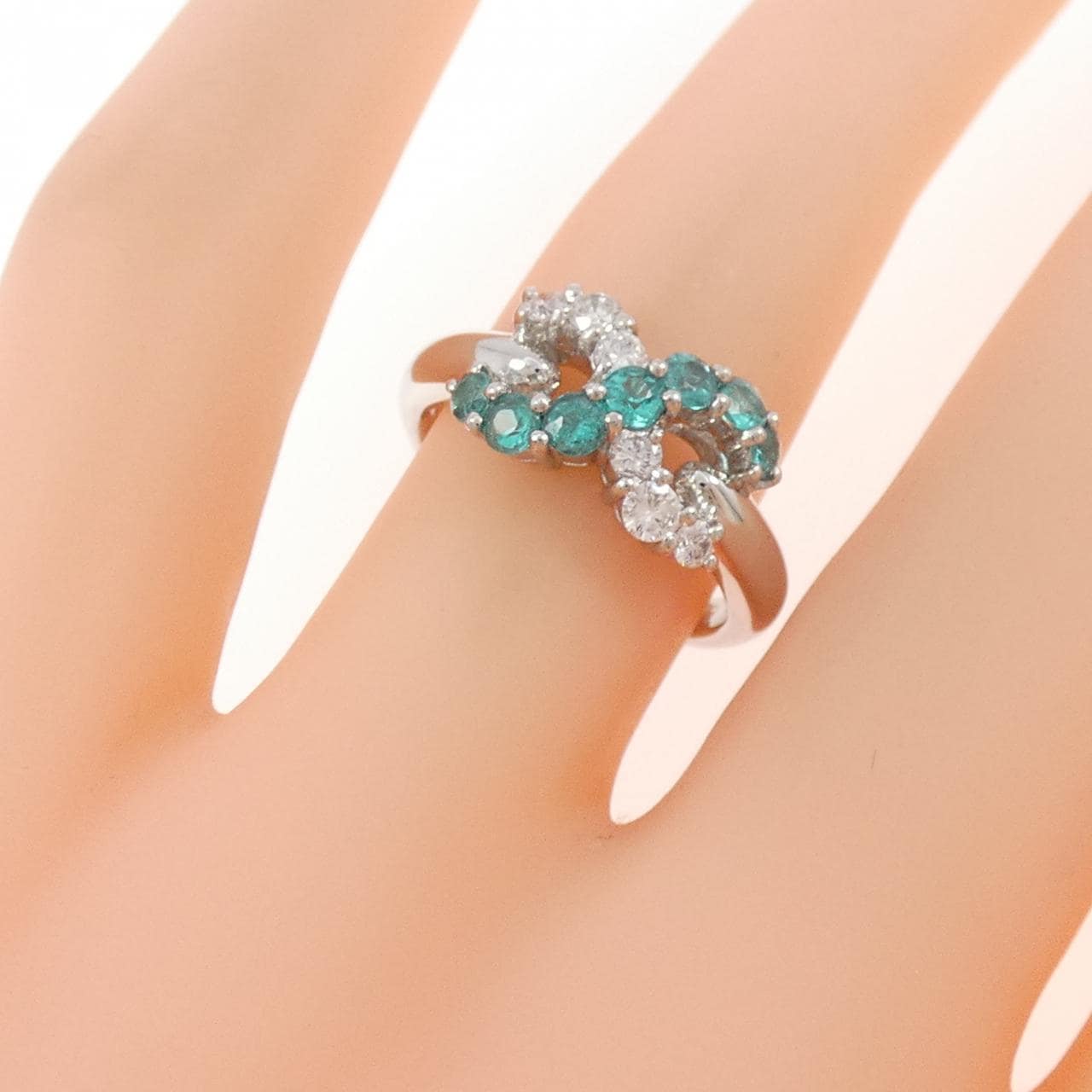 PT900 パライバトルマリン リング 0.37CT