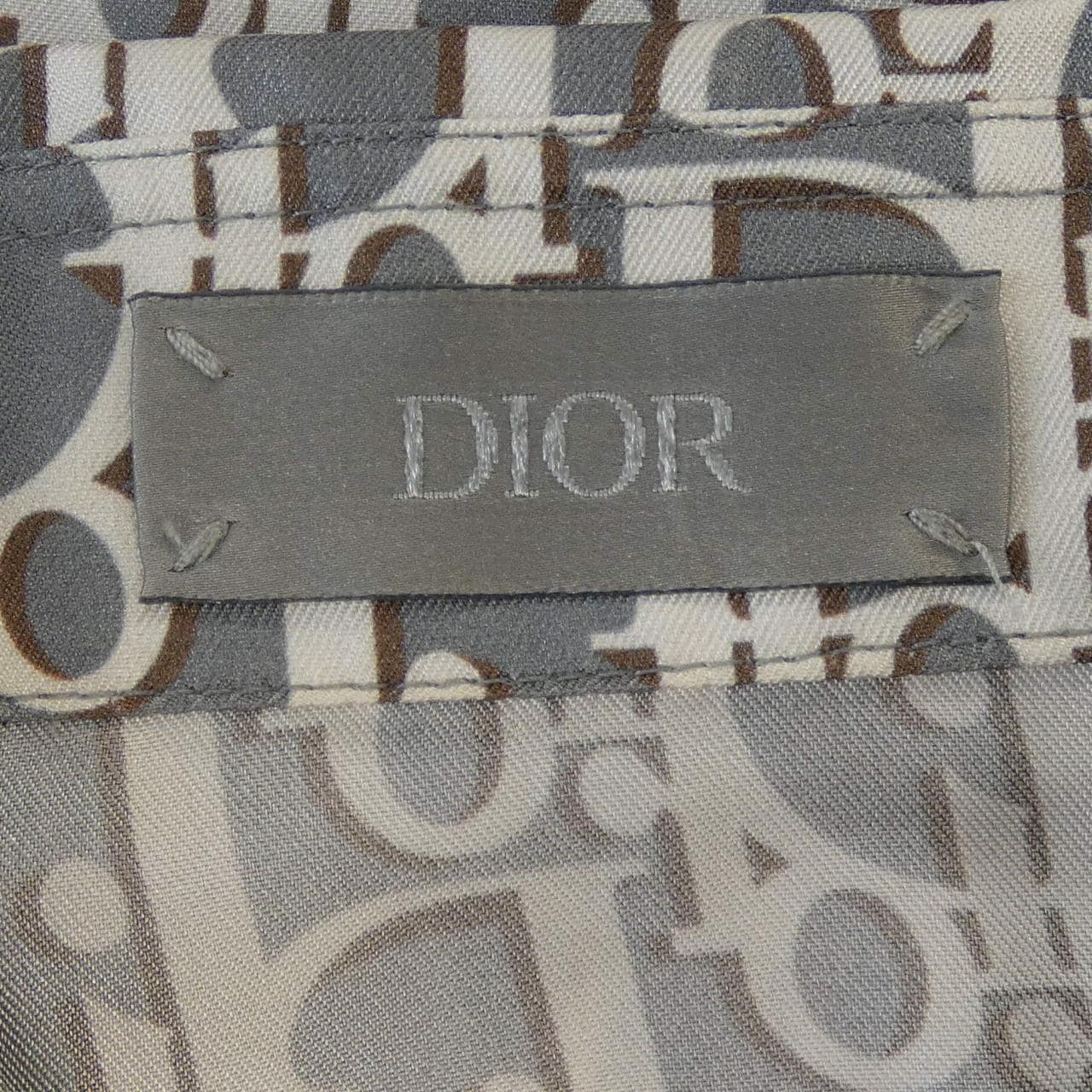 ディオール DIOR ディオールオブリークオーガニックシルクツイル　OBLIQUE 193C545A4751 S／Sシャツ
