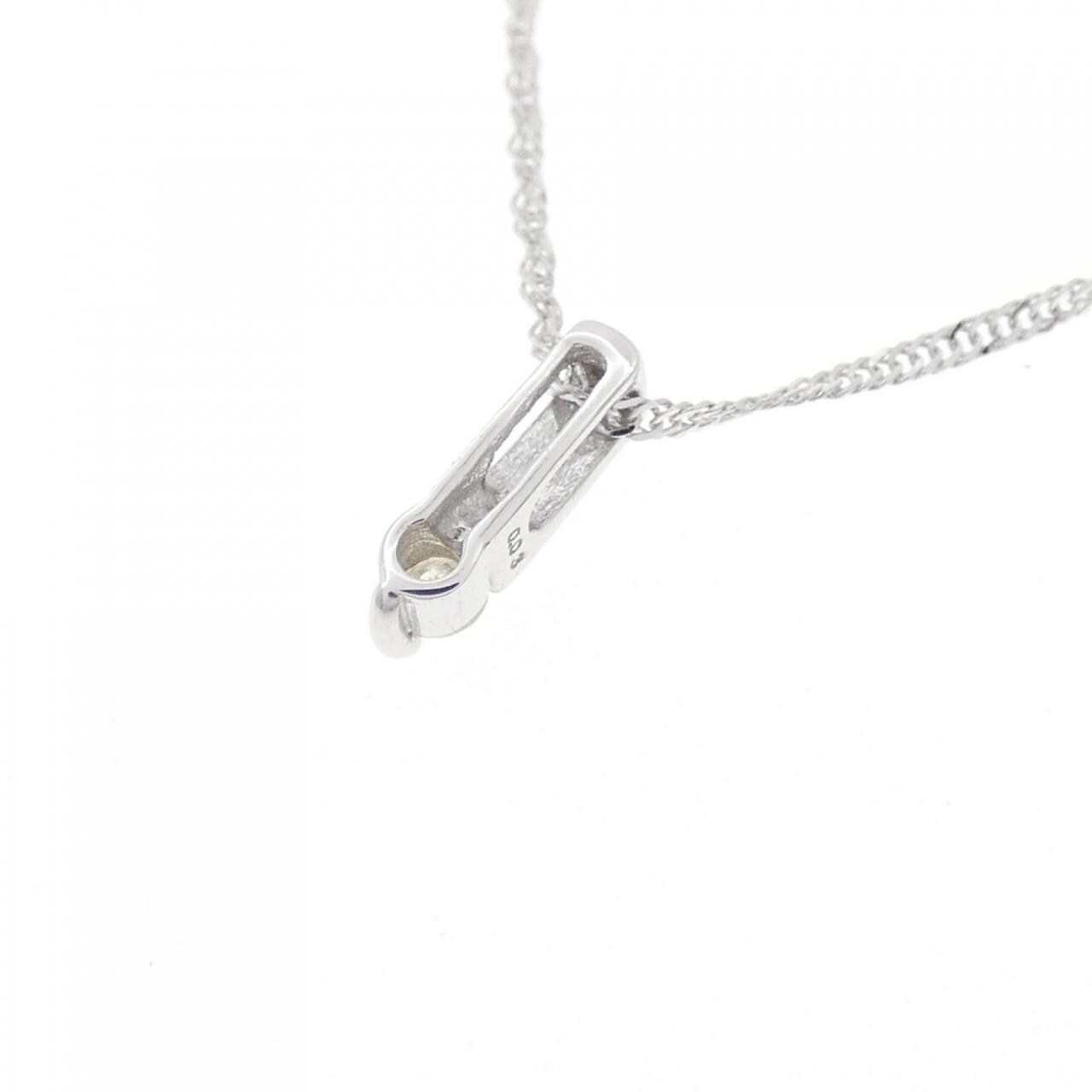 K18WG ダイヤモンド ネックレス 0.03CT
