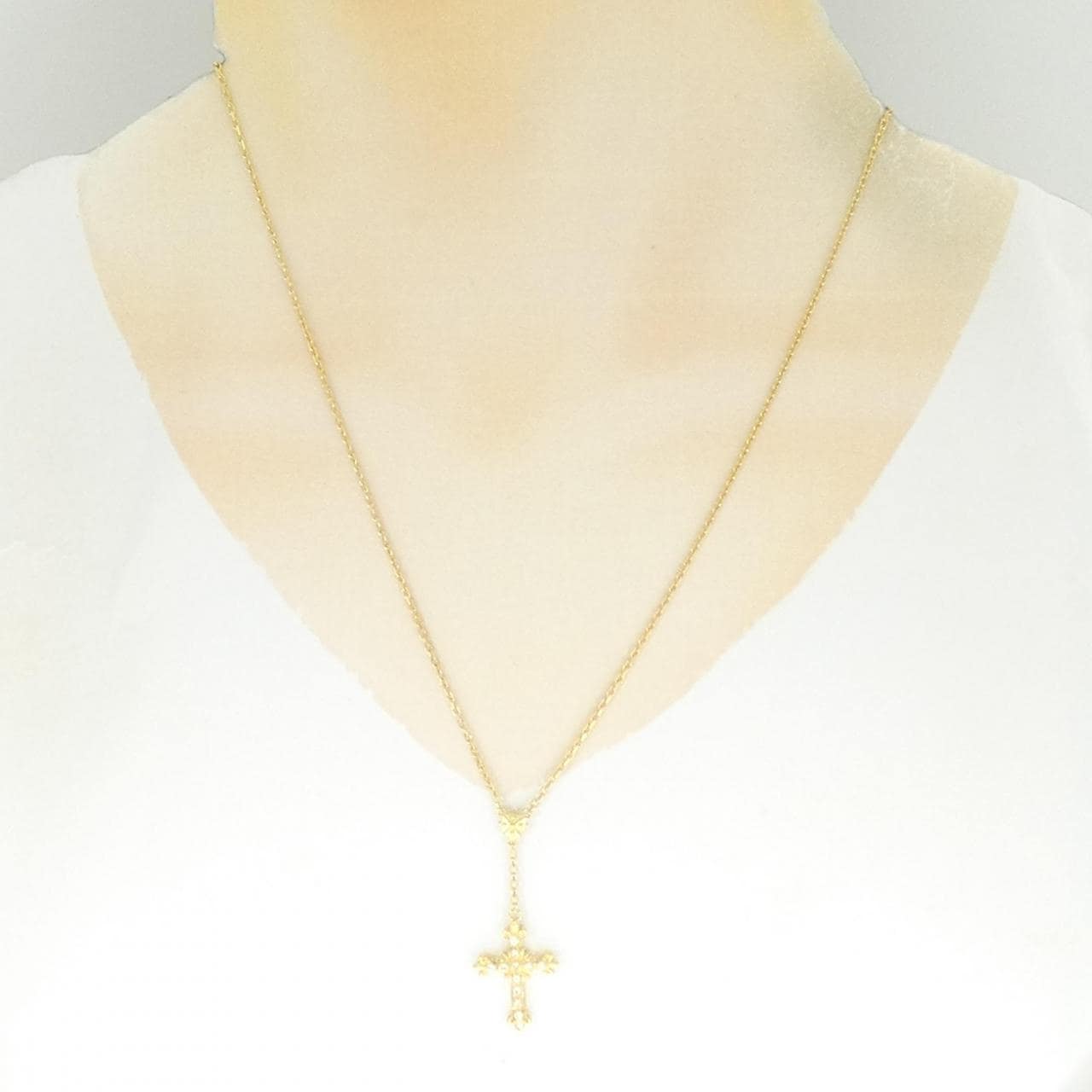 AHKAH Cross Diamond Necklace 0.10CT