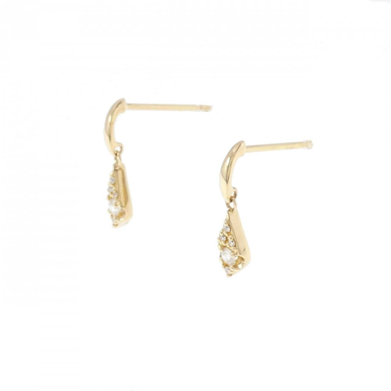 K18YG Diamond earrings