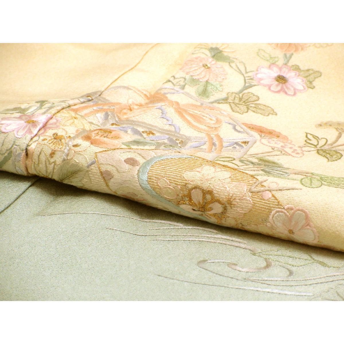 【未使用品】訪問着　刺繍加工ボカシ染