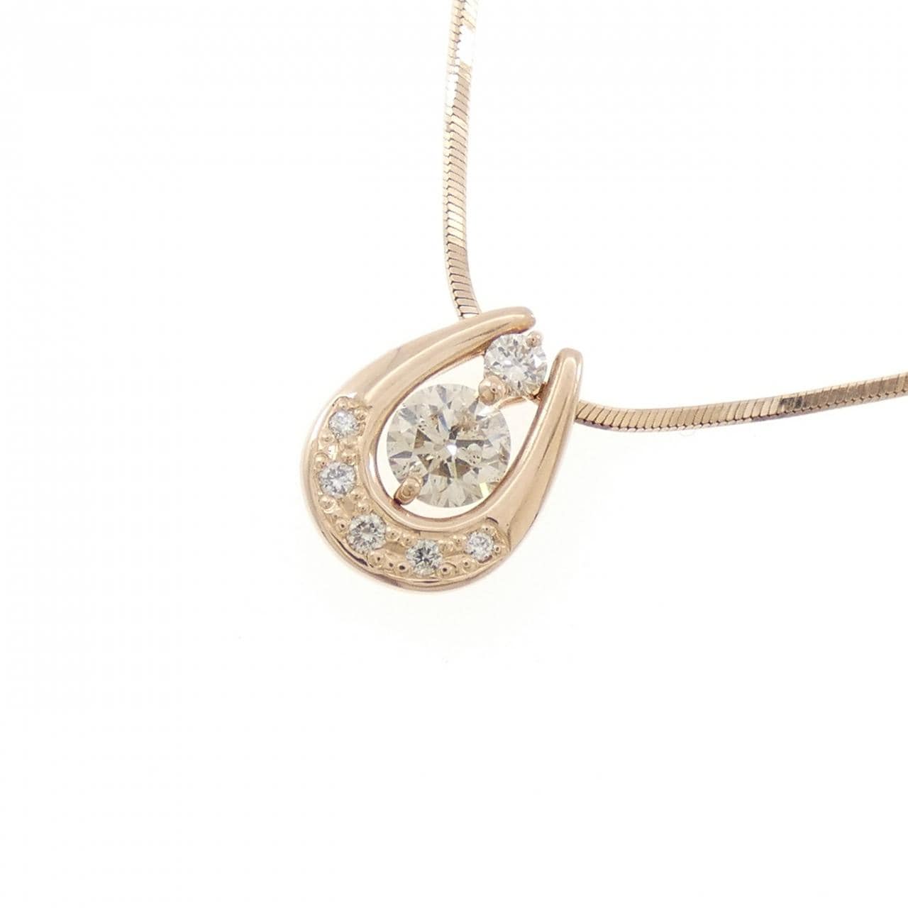 K18PG ダイヤモンド ネックレス 0.38CT