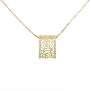K18YG ローズ ダイヤモンド ネックレス 0.26CT